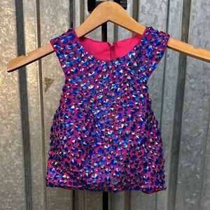 Girls' Pink Jeweled Party Top